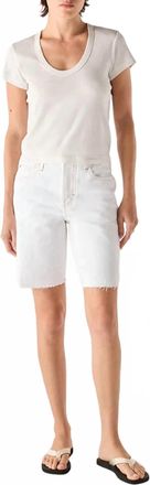 Amo Steph Relaxed Fit Short In White