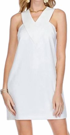 Jade Yoga V-Yoke Halter Dress In White