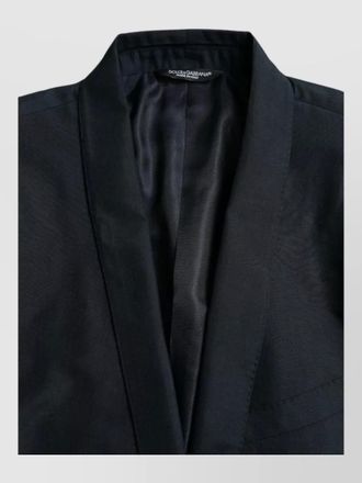 Dolce & Gabbana single breasted wool silk linen blazer