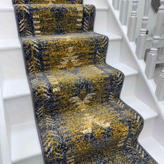 Runrug Stair Runner Carpet for Staircases - Soft & Comfy, 9mm - Native in Beige | Size: 70 cm x 480 cm