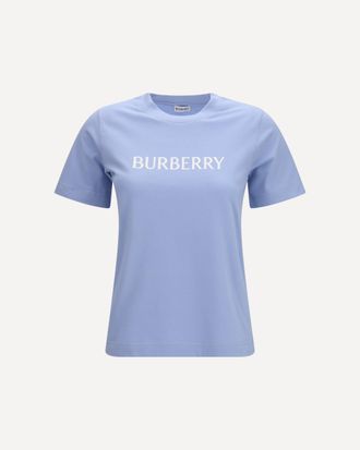 Burberry Embroidered logo cotton T-shirt Female L