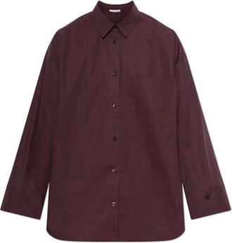 By Malene Birger Overhemden, Dames, Rood, L, Katoen, Derris Shirt