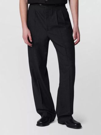 Namacheko pleated trousers belt loops side and back pockets
