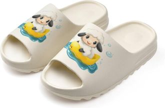 Generic Cute Sheep with Yellow Rubber Duck Boat Slides for Women Men Soft Thick Bottom Coconut Slippers Sandals for Bathroom Beach