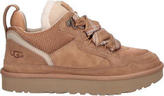 UGG Brown Lowmel Plush Wool Lined Suede Sneakers