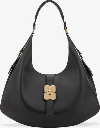 Ganni Black Large Kat Bag