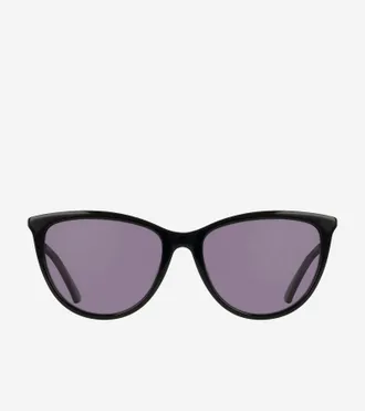 Cole Haan Womens Edgy Cateye Sunglasses - Black
