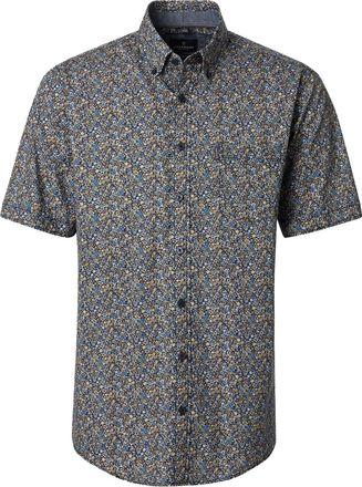 Casamoda Blauw geprint Overhemd Casa Moda bloemen