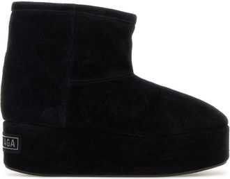 Balenciaga Black Suede Alaska Ankle Boots