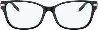 Tiffany & Co. 54mm Rectangular Optical Glasses in Black Blue at Nordstrom