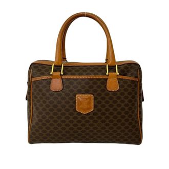 Celine Brown Pvc Leather Boston Bag Handbag Tote Bag (Pre-Owned)