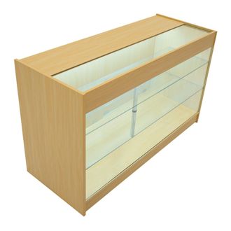 MonsterShop LED Retail Shop Counter K1500 - Maple in Beige