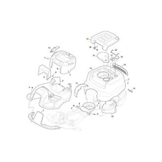 STIGA Sports Cubierta De Motor Pkel Ncs8000n Original Stiga - 337110367/0