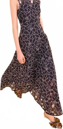 Ulla Johnson Kiana Sleeveless Midi Dress In Noir