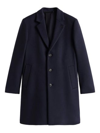 Tommy Hilfiger button coat - men - Wool/Nylon - M - Blue