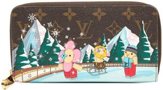 Louis Vuitton Brown Multi-Color Pvc Long Wallet (Bi-Fold) (Pre-Owned)