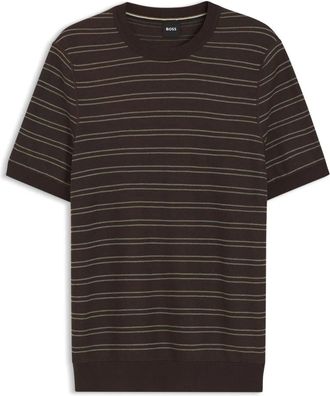 HUGO BOSS Uomo, Maglie, Marrone, M, new