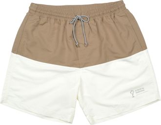 Brunello Cucinelli Brown Polyester Swim Mens Shorts