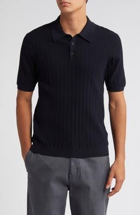Wax London Naples Cotton Blend Knit Polo in Midnight at Nordstrom Rack, Size Large