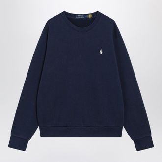 Polo Ralph Lauren Navy Blue Cotton Crew Neck Sweatshirt
