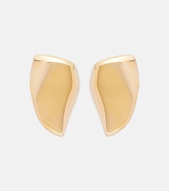 Bottega Veneta Orecchini Prisma Small bagnati in oro 18kt