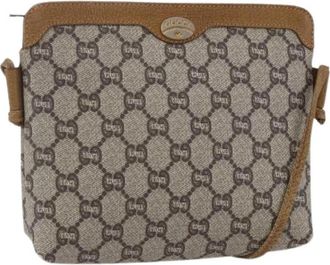 Gucci Pre-owned Plastic Crossbodytas - Dames - Vintage Schoudertas - Beige - ONE Size - Vintage