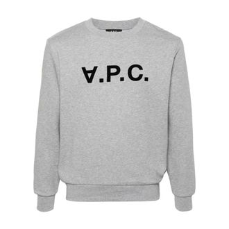 A.P.C. A.p.c., Heren, Sweatshirts & Hoodies, Grijs, Maat: 2XL Katoen