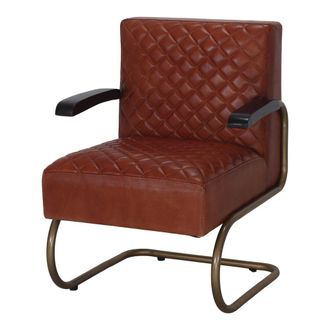 MisterWils Sill&oacute;n De Piel Gal&aacute;pagos - Marr&oacute;n - 87x65x66
