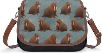 Generic Walrus Pattern Fashion Womens Crossbody Bags Novelty Handbag Shoulder Bag Purse