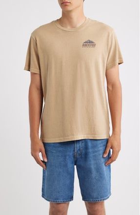 Brixton Madden Short-Sleeved T-Shirt in Timeless Taupe Worn Wash at Nordstrom, Size Xx-Large