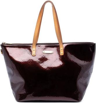 Louis Vuitton Pre-owned Bellevue Tote Bag - Dames - Vintage Shopper - Paars - ONE Size - Leer - Vintage