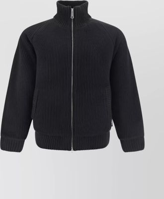 Carhartt Work in Progress wool blend knitted high neck zip jacket