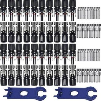 OEM 20 Coppie Di Connettori Fotovoltaici Mc4, Connettori Pv Maschio/femmina, Doppia Guarnizione Impermeabile, Per Accessori Per Cavi Di Pannelli Solari Fo