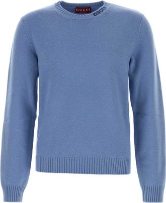 Gucci Light-blue wool sweater