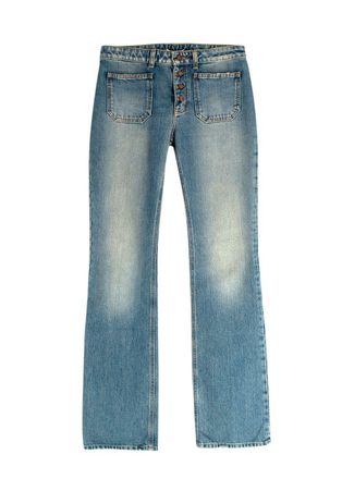 Saint Laurent Mid Blue Wash Bootcut Jeans Size 27/69