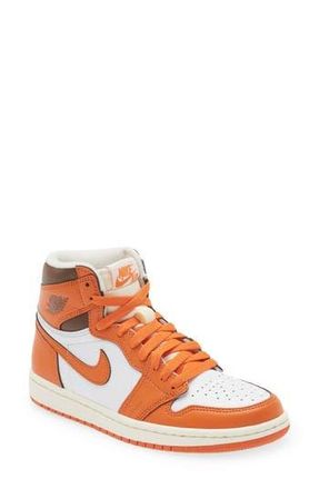 Nike Jordan Air Jordan 1 Retro High Basketball Sneaker in White/Starfish/Cacao/Sail at Nordstrom Rack, Size 6.5