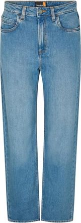 Timberland Damesjeans met middelhoge taille en rechte pijpen (Lichtblauw)