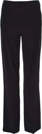 Luisa Cerano Hoogwaardige wijde broek - Dames - Wijde Broeken - Zwart - 3XL - Katoen - Broeken