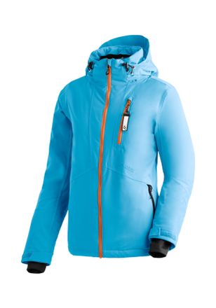 Maier Sports Skijacke MAIER SPORTS Straja, Damen, Gr. 36, hellt&uuml;rkis, 100% Polyester, hoch geschlossener Ausschnitt, Jacken Skijacke, Damen Winterjacke, wind/wasse
