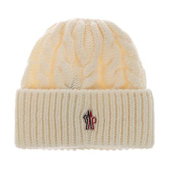 Moncler Grenoble Apres-Ski Muts - Dames - Hoeden - Beige - ONE Size - Wol - Accessoires