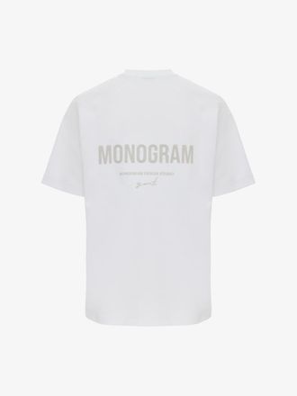 Genti Monogram Backprint T-shirt | Wit