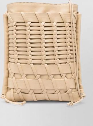 Hereu leather interwoven shoulder bag