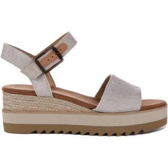 Toms Natuurlijke Garen Geverfde Sandalen voor Vrouwen - Dames - Sleehakken - Grijs - 40 EU - Schoenen