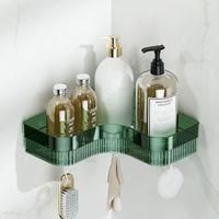OEM Estante De Ducha Sin Taladrar, Soporte Para Ducha, Estante De Ba&ntilde;o Mate, Estante De Almacenamiento Para Ducha Con Ganchos, Estante De Ba&ntilde;o De Pared (v