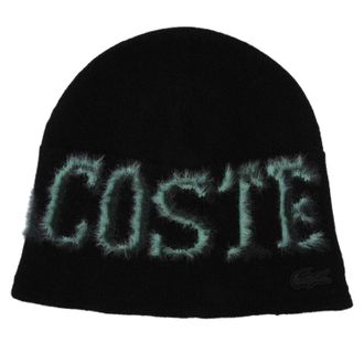 Lacoste Instarsia-muts (Zwart)