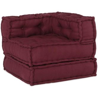 vidaXL Sof&aacute; Modular Tela Granate 70x70x54 Cm Vidaxl