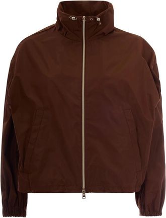Herno New Techno Taffeta Jacket - Dames - Zomerjassen - Bruin - S - Leer - Jassen