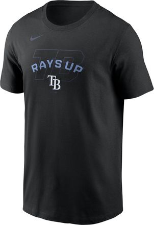Nike Tampa Bay Rays Fashion Nike Mens MLB T-Shirt in Black | N19900ATPA-19Z