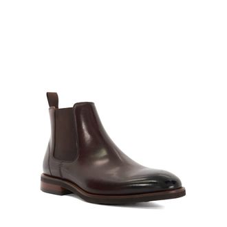 Dune London Mens Maxton - Pull On Leather Boots - Brown material_leather1 - Size UK 7