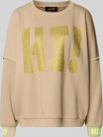 Miss Goodlife Oversized Sweatshirt mit Label-Detail in Sand, Gr&ouml;&szlig;e XL